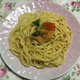 カルディでクリームうにパスタ